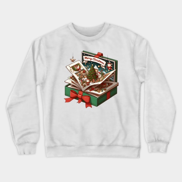 Festive Cartoon Delights: Elevate Your Holidays with Cheerful Animation and Whimsical Characters! Crewneck Sweatshirt by insaneLEDP